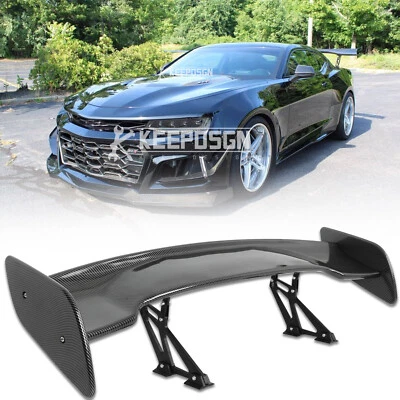 For Chevy Camaro ZL1 RS SS 46" Rear Trunk Spoiler Racing GT Wing Carbon Fiber - Изображение 1 из 4