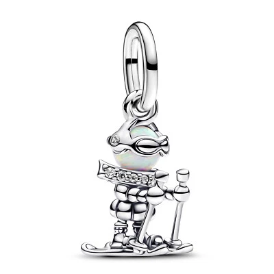 PANDORA Schmuck Charm-Anhänger 925 Silber Skifahrer 793514C01 - Bild 1 von 4