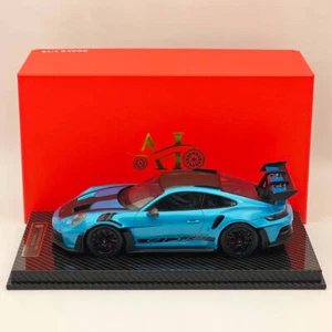 AI MODEL 1/18 Porsche 992 GT3 RS LCE SILVER BLUE High-Quality Collection Resin - Picture 1 of 9