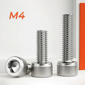 M4 - 4mm 304 Stainless Steel Allen Hex Socket Cap Head Screws Bolts DIN 912 - Picture 1 of 27