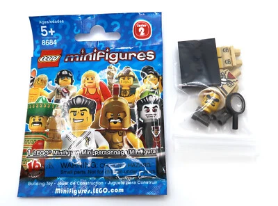 LEGO Minifiguers Series 2 Explorer col023 / COL02-7 with Bag and GUIDE - NEW - - Image 1 of 3