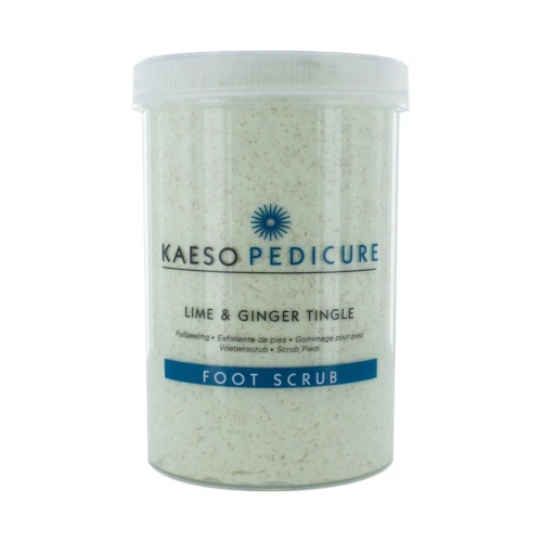 Kaeso Pedicure LIME & GINGER TINGLE Foot Scrub - 1200ml Large Tub
