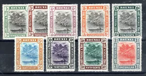 Brunei 1907-10 values to $1 between SG 23-33 MH - Picture 1 of 1
