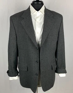 John Weitz Gray Wool Blazer Mens Signature Collection 3 Button Size 42S - Picture 1 of 8