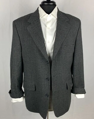 John Weitz Gray Wool Blazer Mens Signature Collection 3 Button Size 42S - Image 1 of 4