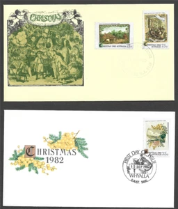 AUSTRALIA - 1982 Christmas - 2 FIRST DAY COVERS - Bild 1 von 1