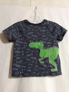 2T Rorie Whelan Niño Manga Corta Dinosaurio Camisa Azul - Imagen 1 de 4