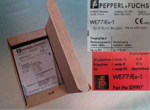 Pepperl+Fuchs WE77/EX-1 Trennschaltverstärker Part No. 129197 OVP 9-4 #1163 - Picture 1 of 1