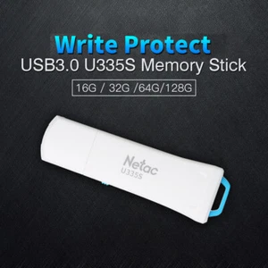 Netac 32GB USB 3.0 Flash Drive Flash Memory Stick High Speed Write Protect - Picture 1 of 11