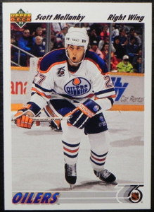 1991-92 91/92 Upper Deck #542 Scott Mellanby Edmonton Oilers