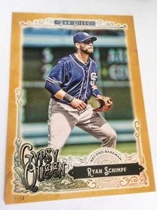 2017 Topps Gypsy Queen Jumbo 5x7 Ryan Schimpf Padres 94 #'d 02/10 Gold - Picture 1 of 1