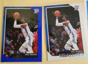 2x LOT 2018-19 NBA Hoops - Paul George #10 Blue Border Prizm LA Clippers PG - Bild 1 von 5