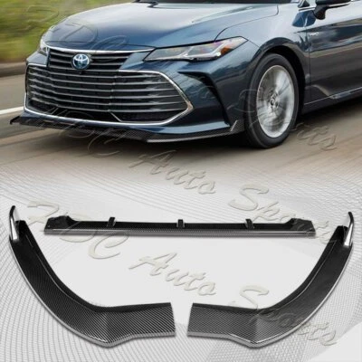 Parachoques delantero para Toyota Avalon STP 2019-2021 estilo carbono aspecto alerón labio Foto 1 de 4