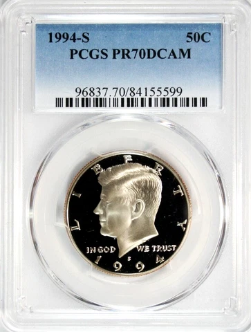 1994-S Kennedy Half Dollar PCGS PR 70 DCAM #GA3-99 Cover