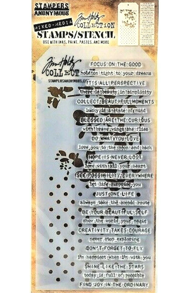 Tim Holtz Stampers Anonymous Rubber Cling Stamp Set Thmm113