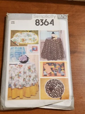 Simplicity 8364 Table Cloths Napkins Placemats Coasters sewing pattern - Image 1 of 2