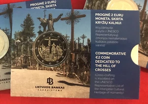 Lithuania 2 euro 2020 "Hill of Crosses" BiMetallic CoinCard BU - Picture 1 of 2
