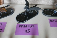 MAGE KNIGHT DARK RIDERS 113 BLACK PEGASUS WITH WINGS / LOT OF 1