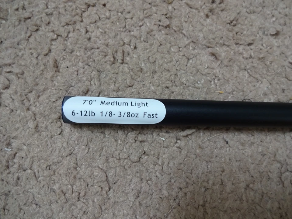 4 Rod Building Wrapping OEM carbon 7' 6-12# class Black blanks Medium Lite Fast - Image 1 of 1