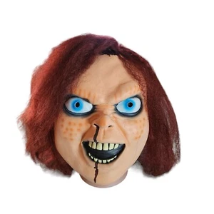 Chucky Mask Child Play Costume Masques Ghost Horror Face Latex Mascarilla Helmet - Picture 1 of 7
