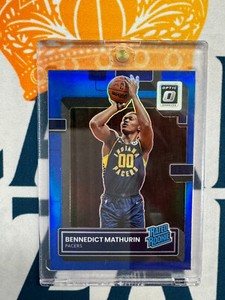 2022-23 Donruss Optic BENNEDICT MATHURIN Blue Prizm RC #'d 49 MS