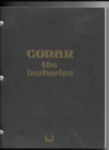 CONAN THE BARBARIAN Script Movie Screenplay Milius 2nd Draft 1980 De Laurentiis - Picture 1 of 2
