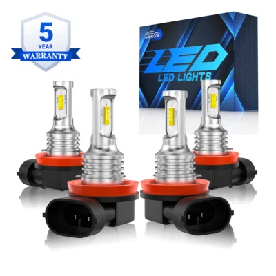 For Volvo	S80 2007-2013 LED Headlight 6500k White 10000lm Super Bright White 4x - Image 1 of 4