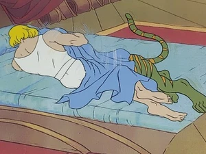 heman animation cel production used motu adam cringer shera - Picture 1 of 2