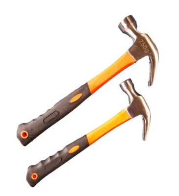 2pcs Rip Claw Hammers Framing Hammer 350g + 750g Fibre Glass Handle Tool #25336 - image 1 of 2
