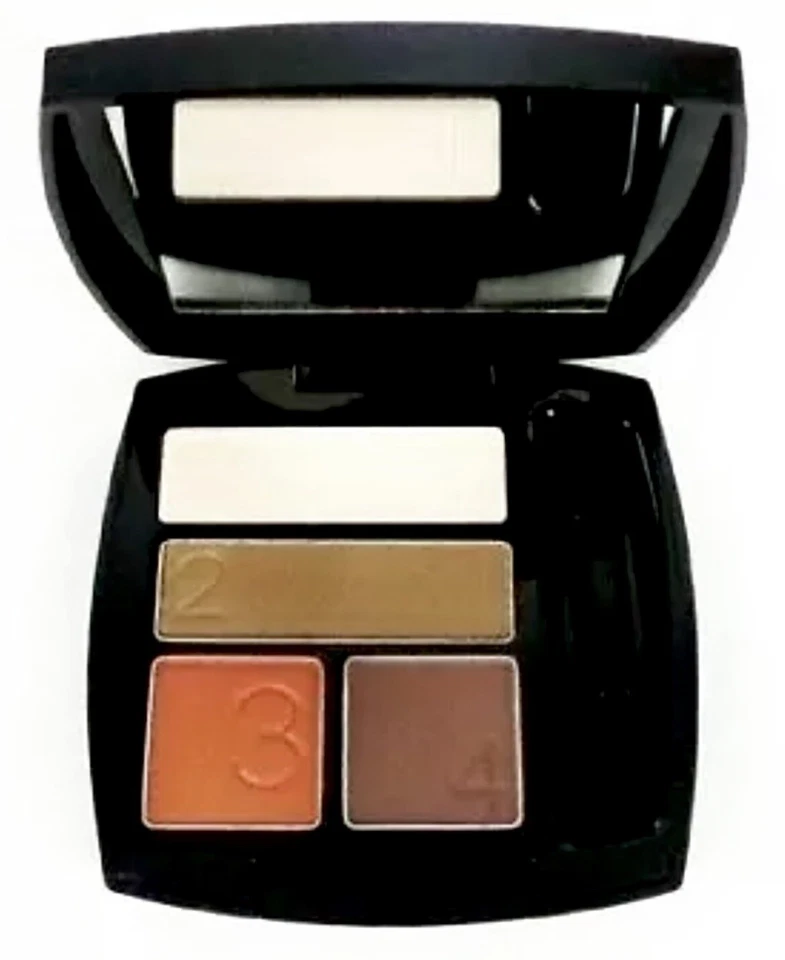 Avon True Color Eyeshadow Quad GO NATURAL Shimmering Beige & Stone Orange Brown - Image 1 of 1