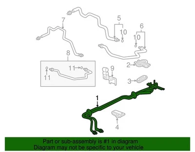 Conjunto de tubería de aire acondicionado genuino Honda Pilot 2003-2008 OEM 80323-S3V-A02 Foto 1 de 2