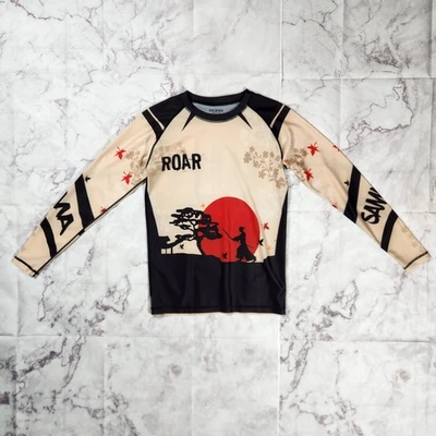 Top de entrenamiento Roar BJJ No-Gi compresión protección contra erupciones manga larga talla M Foto 1 de 4