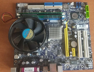 Blocco scheda madre+cpu+ram: foxconn 6627MA-RS2H core2DUO 4300 + 4 GB DDR2 - Immagine 1 di 4