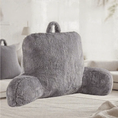 1 peça travesseiro de microfibra de pele sintética – 24′′ H × 23′′ W aconchegante suporte para dormitório - NOVO - Imagem 1 de 4