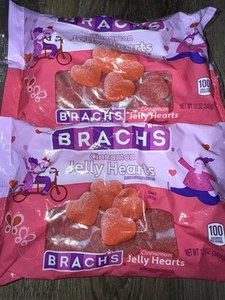 Brachs ~ Cinnamon Jelly Hearts 2-Bags 12 oz. Each Candy ~ Expires 7/2026 - Picture 1 of 4