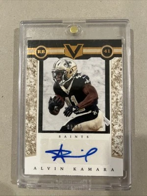 2017 Vertex Alvin Kamara Rookie Auto 8/10 SSP Rare Saints - Image 1 of 3