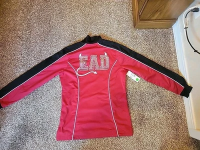 NUEVO CON ETIQUETAS-Chaqueta Charles River Apparel-Mujer Atlética Roja y Negra Manga Larga-Mediana Foto 1 de 4