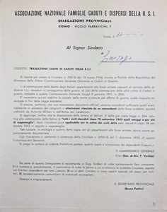 R.S.I Asociación Nacional Familias Caídos y Desaparecidos de la R.S.I. '50 - Imagen 1 de 1