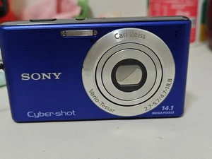 Blue Sony DSC-W530 14MP Camera 26mm Wide Angle 720P Video 2.7" LCD - Picture 1 of 5