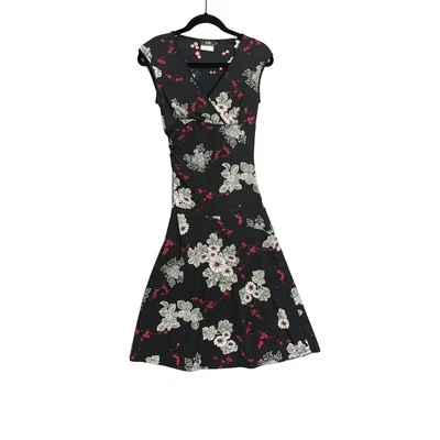 I N San Francisco Y2K Vintage Japanese Floral Midi Dress Womens Small Whimsigoth - Image 1 of 4