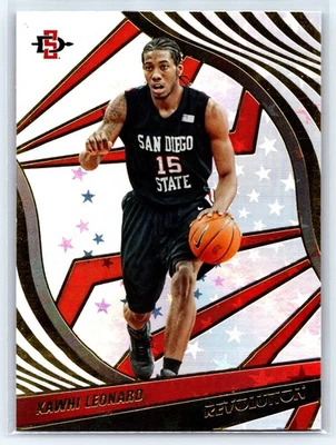 Kawhi Leonard San Diego State Aztecs College Card Revolution Style - Stars & Str - Image 1 of 2