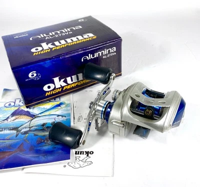 OKUMA Alumina AL-273Va HP Casting Reel ~ 5BB+1RB ~ 7.3:1 ~ Mint ~ FREE SHIPPING - Image 1 of 4