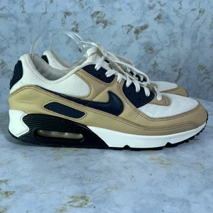 Scarpe Nike ID Air Max 90 da uomo taglia 11 marrone bianco sneakers sportive personalizzate - Foto 1 di 10
