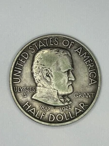 1922 Grant Commemorative Half Dollar No Star-Nice Coin - Picture 1 of 2