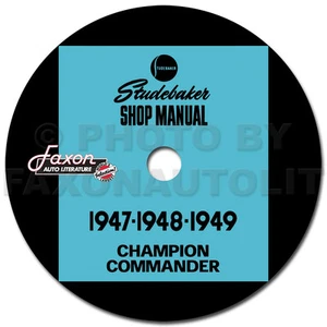 1947 1948 1949 Studebaker Shop Manual CD Service Champion Commander Land Cruiser - Picture 1 of 2