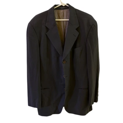 Blazer Hugo Boss a Rayas Negocios Informal Tres Botones Chaqueta Talla 42L Lana Foto 1 de 4