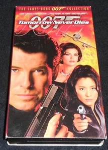 TOMORROW NEVER DIES - JAMES BOND 007  - VHS - 1997 RATED PG13 - Picture 1 of 2