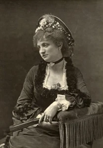 France Theater Stage Actress Pauline Patry Old Woodburytype Photo Liebert 1875 - Picture 1 of 3