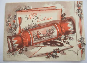 ANTIGUA TARJETA DE NAVIDAD - TARJETA DE FELIZ NAVIDAD - Imagen 1 de 4