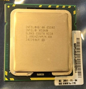 Intel Xeon E5503 4M Cache, 2.00GHz, 4.80 GT/s 80W CPU Processor ,LGA1366,80W - Picture 1 of 2